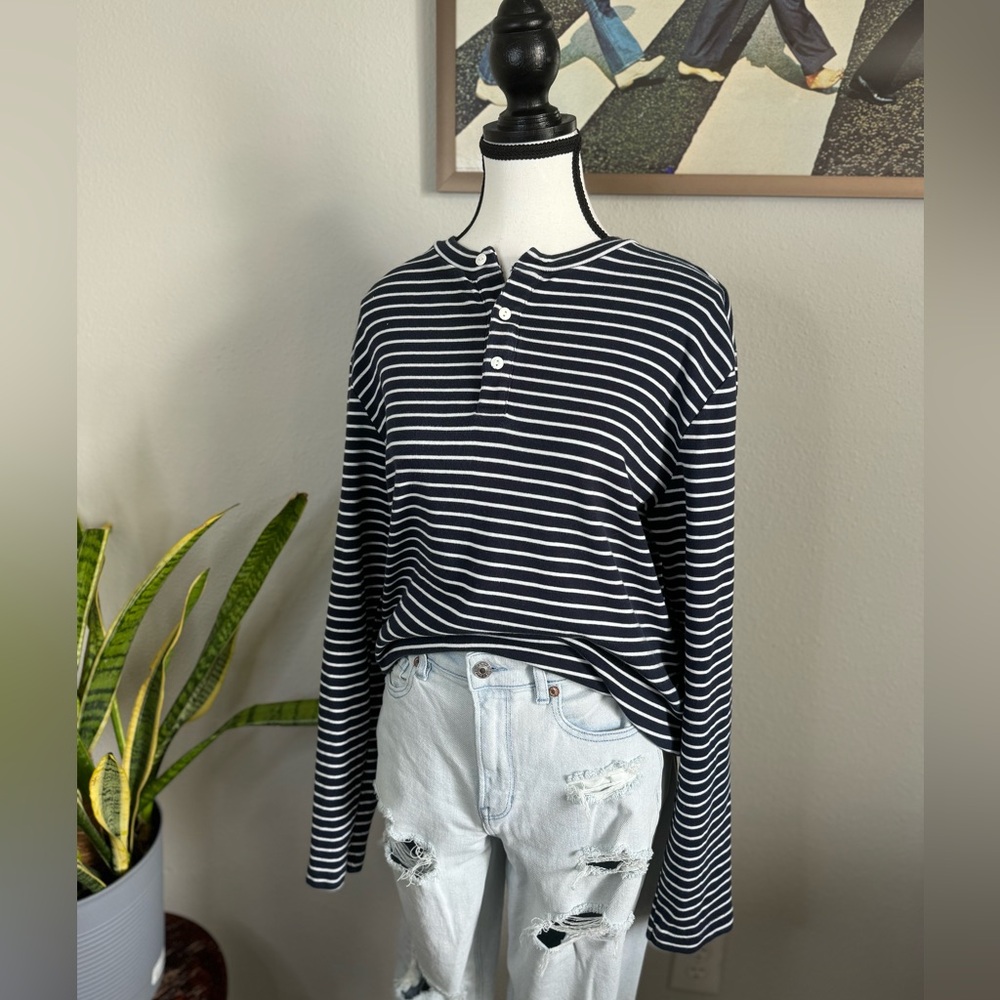 Sperry’s Navy & white Stripped Sweater